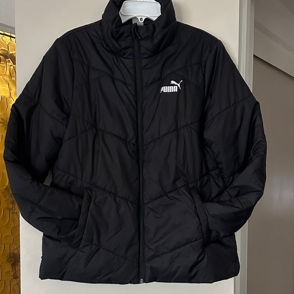 Puma Black Quilted Jacket